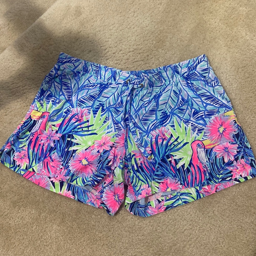 Lilly Pulitzer, pink and blue shorts